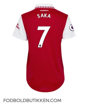 Arsenal Bukayo Saka #7 Hjemmebanetrøje Dame 2022-23 Kortærmet